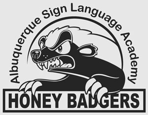 Albuquerque Sign Language Academy Honey Badgers Logo